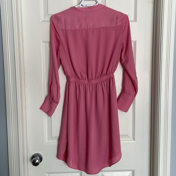 Pink double breasted belted dress - Picture 4 of 6